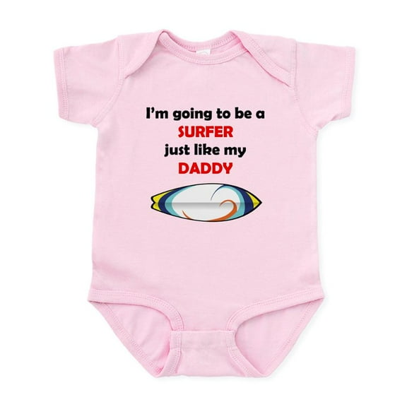 CafePress - Surfer Like My Daddy Body Suit - Baby Light Bodysuit, Size Newborn - 24 Months