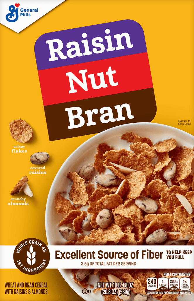 Raisin Nut Bran Breakfast Cereal, 20.8 oz - Walmart.com - Walmart.com