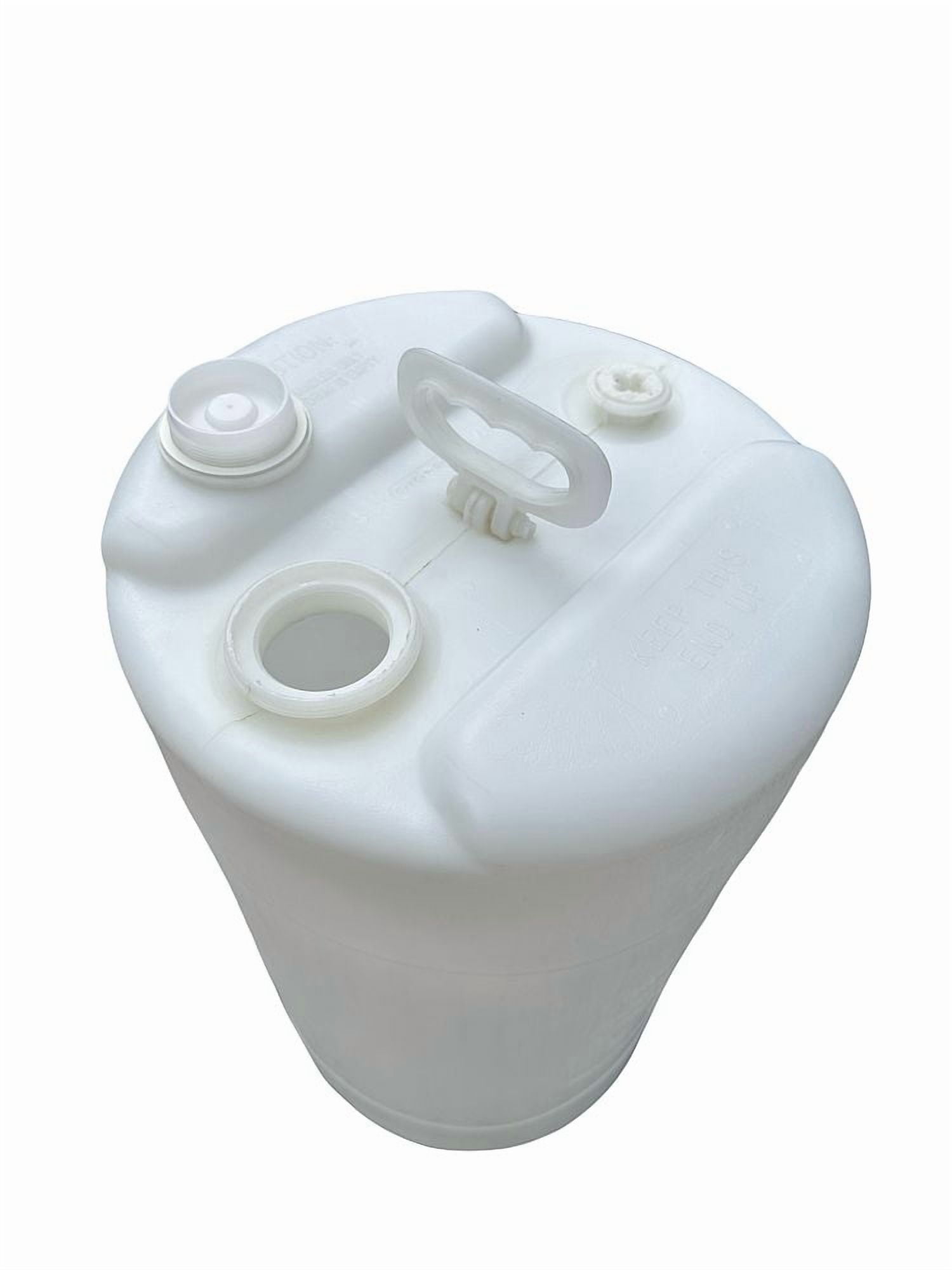 15 Gallon White Plastic Water Barrel w/ 2 inch & 3/4 inch bung caps