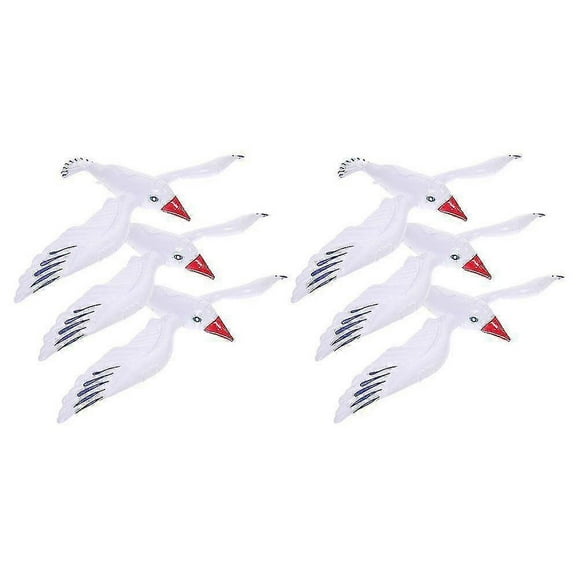 6pcs Inflatable Seagull Inflatable Birds Decorations For Birthday Baby Shower Wedding Beach Pool TA