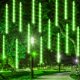 thumbnail image 1 of Luces navideñas para lluvia de meteoritos, deslumbrantes, 30 cm, 288 LED, color verde, 1 of 8