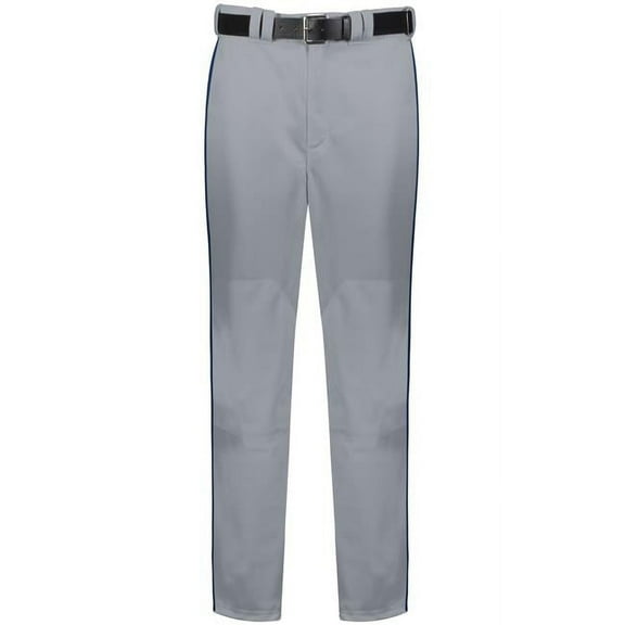 Russell R11LGM.B9N.S Adult Piped Diamond Series 2.0 Baseball Pant, Baseball Gray & Navy - Small