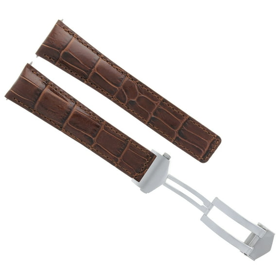 21MM LEATHER STRAP BAND FOR TAG HEUER CARRERA AQUA TERRA CAP2112 CAN1010 BROWN