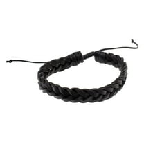 West Coast Paracord Natural Dyed Braided Leather Bracelets - Adjustable, Layered, Stacking, Fashion Bracelets - Multiple Styles and Colors Available