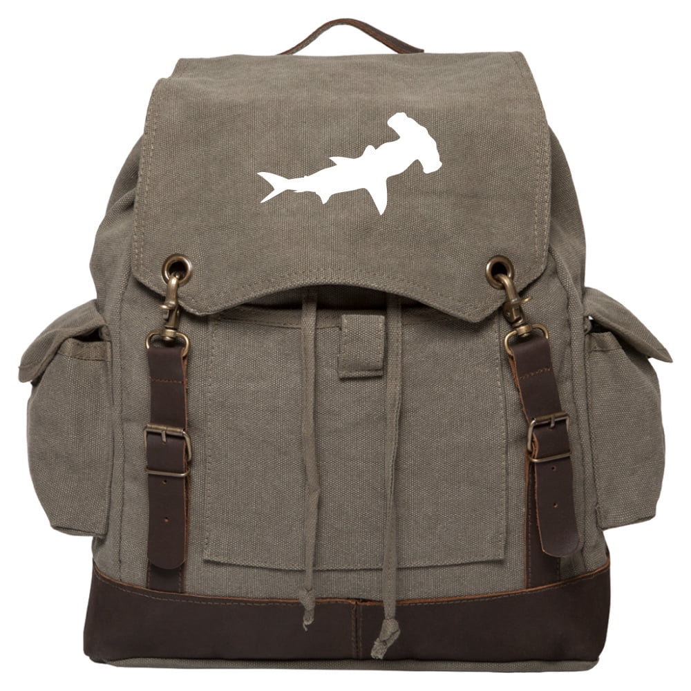 17inch Travel Laptop Backpack for Women/Men,Blue Hammerhead Shark Pattern Durable Lightweight School Student Bag College Backpack Casual Daypack for Boys/Girls