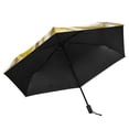 thumbnail image 5 of Lemon Slice and Cream Compact Sun Umbrella Windproof Travel Umbrellas for Rain Strong Portable UV Protection, 5 of 8