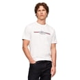 thumbnail image 1 of Camiseta Tommy Hilfiger de algodón blanco con rayas en el pecho para hombre, 1 of 4