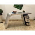 thumbnail image 2 of NauticalMart Aviator Wing Desk Aluminium Table Home Office Aviator Furniture Decor (Three Drawer, 64 Inches), 2 of 5
