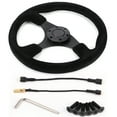thumbnail image 2 of Steering Wheel Modification, Aluminum Frame Anti Fading Better Grip Racing Steering Wheel  For Automobile, 2 of 8