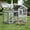Gray, variant on Pawhut 48" Wooden Chicken Coop Rabbit Hutch Bunny Cage Pet House w/Ladder & Run