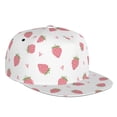 thumbnail image 2 of Uemuo Hand Drawn Strawberry Pattern Women's Baseball Cap,Straight Brim Hat,Golf Dad Hat,Travel Hat,Sun Protection Cap,Everyday Accessory, 2 of 9