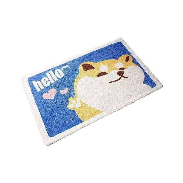 Inteprter Excelente alfombra de baño absorbente de agua diseñada para baño, alfombras de baño secas, alfombras de baño Juegos de accesorios de baño perro de partida