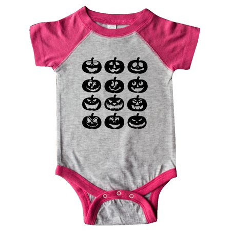 

Inktastic Halloween Pumpkin Faces in Black Gift Baby Boy or Baby Girl Bodysuit