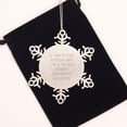 thumbnail image 2 of Funny Insurance Adjuster Gifts for Men, Cute Snowflake Ornament from Friends, Best Christmas Unique Gifts for Insurance Adjuster, 2 of 4
