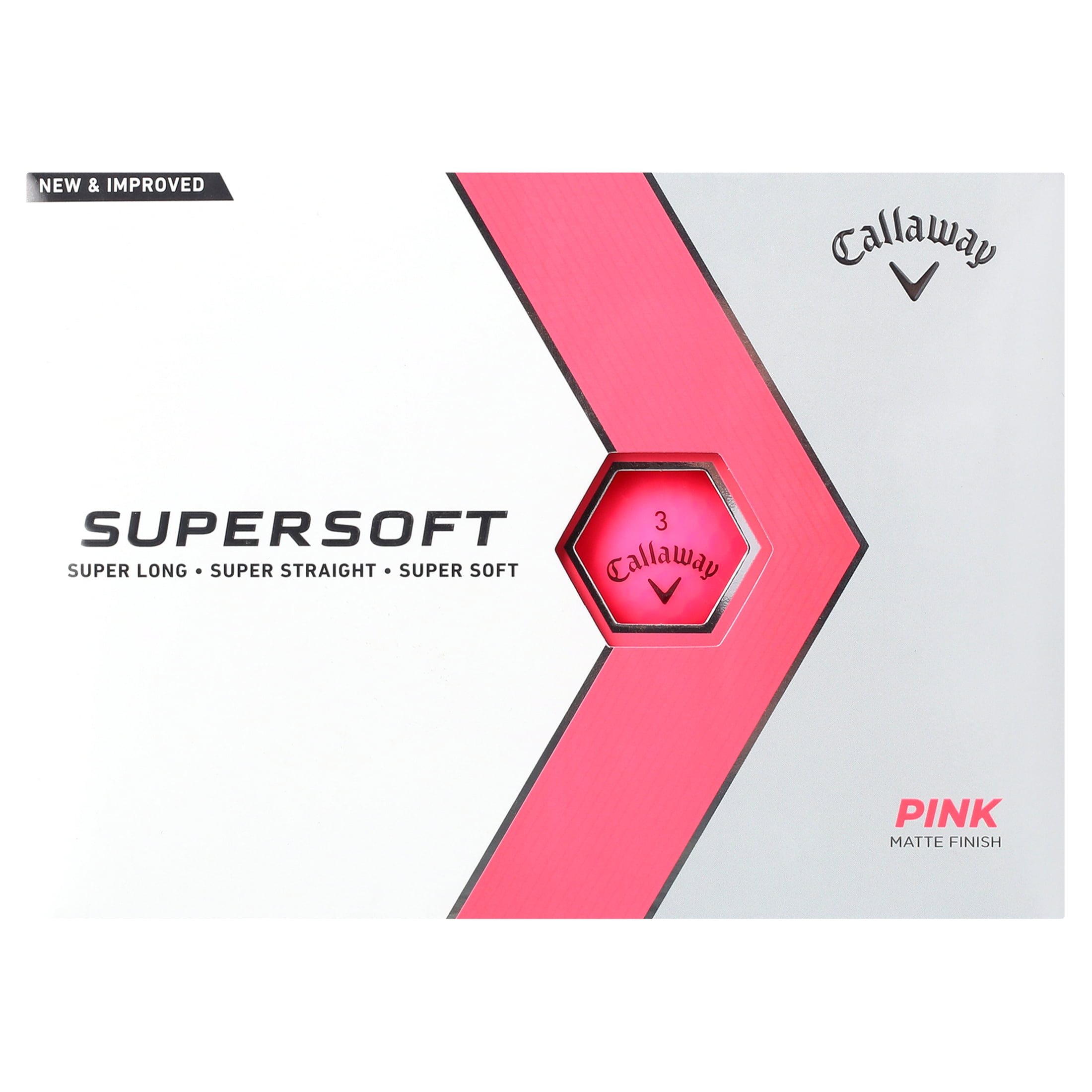 Callaway 2023 Supersoft FAST Golf Ball-White 12pk, Long Callaway 2023 Supersoft FAST Golf Ball-White 12pk, Long