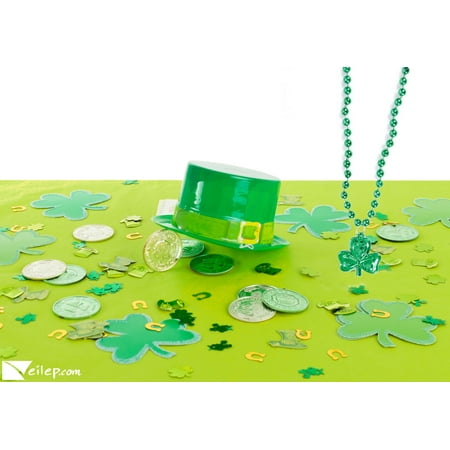 St. Patty's Day Kids Leprechaun Catcher 45pc Decoration Pack, Green Gold Silver