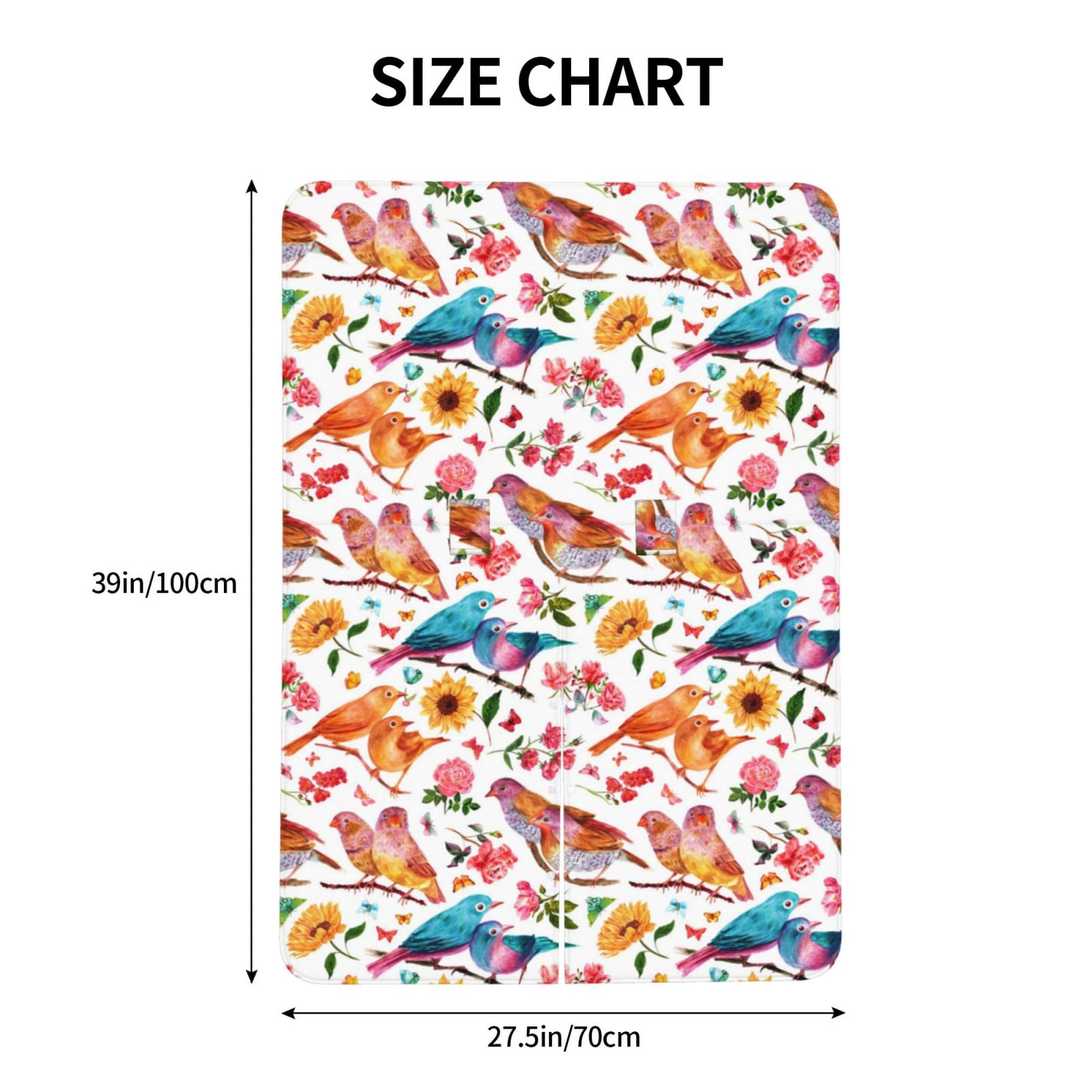 Naloa Flowers Birds And Butterflies Baby Car Seat Cover, Breathable Baby Carrier Cover, Multiuse Baby Carrier Cover & Nursing Breastfeeding Cover