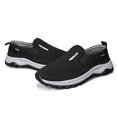 thumbnail image 4 of Men's Slip‑On Low Top Casual Walking Shoes, Fabric Upper Footwear with Curved Multi‑Tone Rugged Outsole for Daily Strolls and Light Travel Activities, 4 of 9