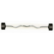 YORK Rubber Fixed Pro Curl Barbell
