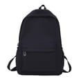thumbnail image 2 of Large Capacity Backpack Lightweight Water Resistant Nylon Ins Style Black Backpack for Travel School Work Casual Daily Use 16 X 11 X 5 Inch 1 Pack, 2 of 5