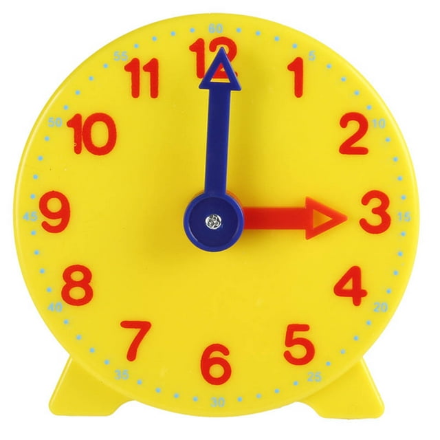 Reloj despertador educativo para niños, reloj de aprendizaje de tiempo ajustable, herramienta de enseñanza temprana, número