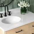 thumbnail image 6 of Ariel Hepburn 37 Inch Single Oval Sink Bathroom Vanity With Pure White Quartz Countertop 1.5 Inch Edge In Oak, 6 of 10