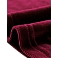thumbnail image 5 of INSPIRE CHIC Women's Retro Velvet Tie Neck Long Sleeve Casual Work Blouse Top S Burgundy, 5 of 6
