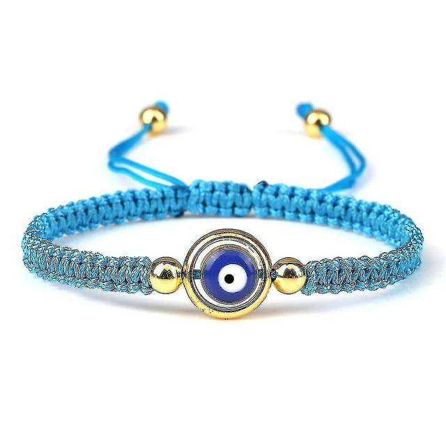 Evil Eye Braided Bracelet Lucky Red Black Color Thread Couple Chain Handmade
