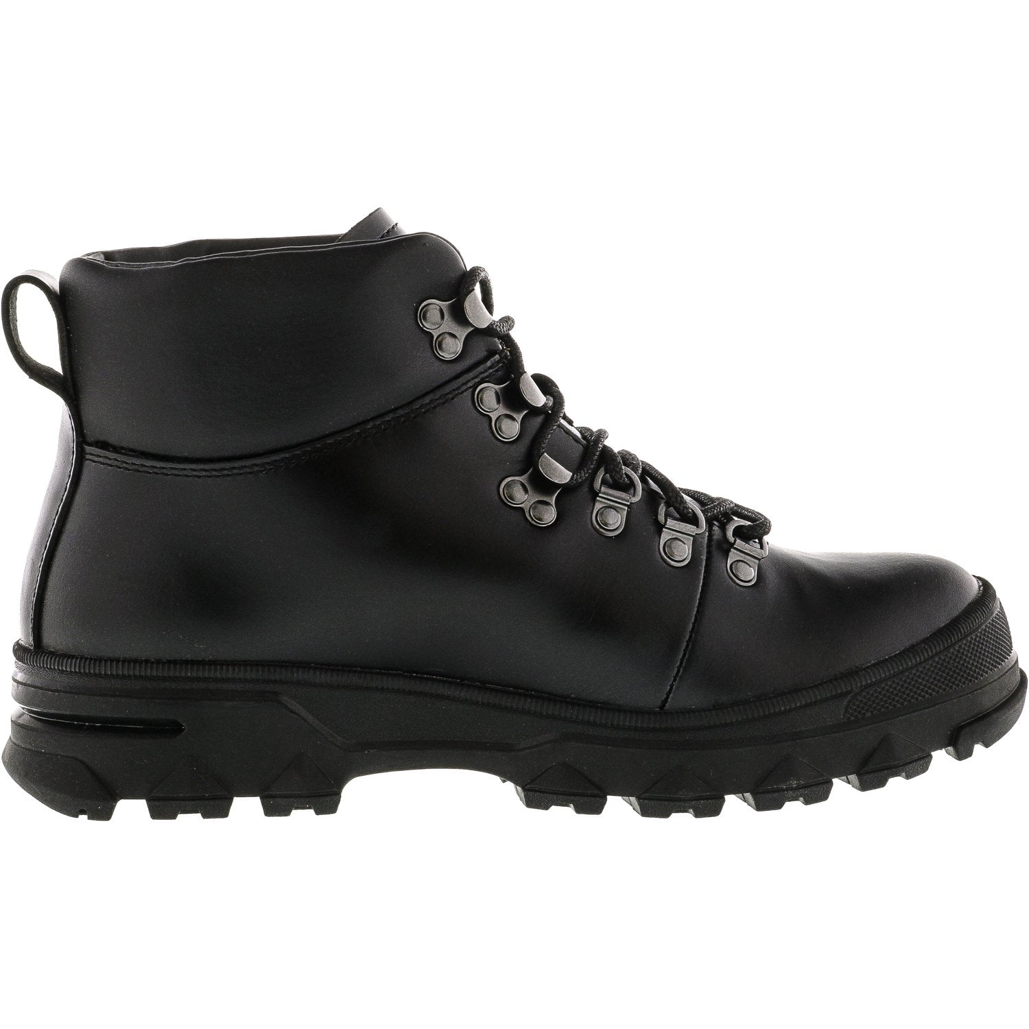 black high top polo boots