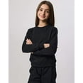 thumbnail image 2 of Real Essentials 3-Pack: Girls Ultra-Soft & Warm Long Sleeve Fleece Crew Neck Pullover Sweatshirt, 2 of 6