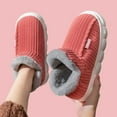thumbnail image 6 of Slippers for Men and Women Cozy Cotton House Slippers Winter Warm Thick Lined Shoes Non- Indoor Home Footwear for Couples Comfort, 6 of 6