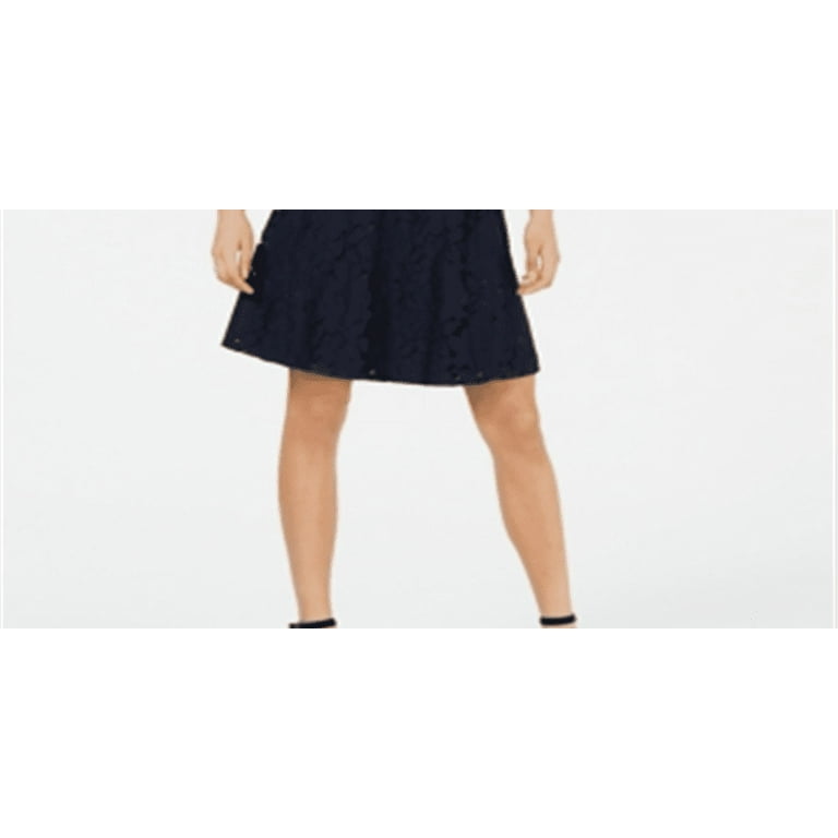 Monteau Women's Lace Fit & Flare Dress Navy Size Petite M - Walmart.com Monteau Women's Lace Fit & Flare Dress Navy Size Petite M - Walmart.com