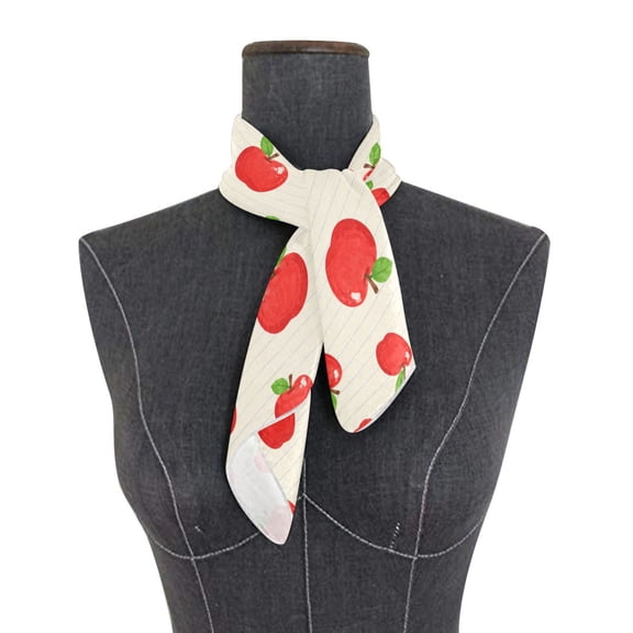 Square Scarf 24x24 Inch Vintage Apple Notebook Silky Satin Sun Protection Neck Scarf for Women Multi-Purpose Head Wrap Bandana for Hair Bag Decoration