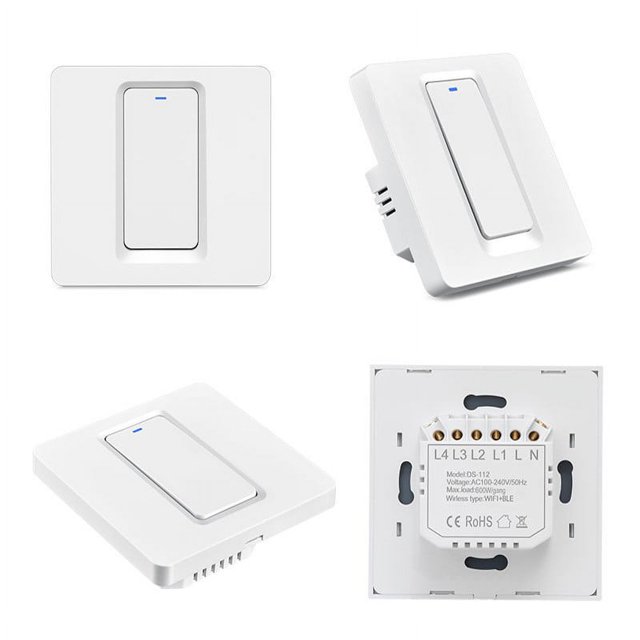 Zigbee Interrupteur Intelligent 600W 86 Type Panneau 1-2-3 Voies Contrôle Vocal pour Cellulaire
