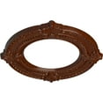 thumbnail image 3 of Ekena Millwork 11 1/8"OD x 6 1/8"ID x 5/8"P Benson Ceiling Medallion (Fits Canopies up to 6 1/8"), Hand-Painted Burnished Mahogany Crackle, 3 of 7