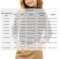 thumbnail image 3 of Girls Boys Turtleneck Long Sleeve Tops Striped Pullover Slim Fit Layering Fall Winter Fashion Soft Comfort Base Shirts White 2-3Years, 3 of 9