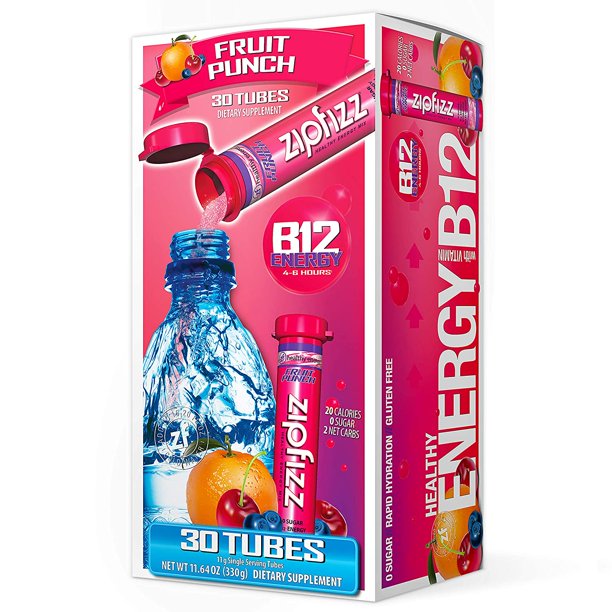 Zipfizz Healthy Energy Drink Mix, Hydration with B12 and Multi Vitamins