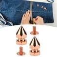 thumbnail image 3 of Spiked Cone Spike Stud, 100 Sets Fine Workmanship Metal Rivet Spikes Screw Back  for DIY Clothing 8x14mm, 3 of 7