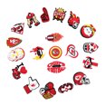 thumbnail image 4 of 20 piezas de accesorios para zapatos de fútbol (B), accesorios para zapatos de dibujos animados, utilizados para zapatos perforados, pulseras, fiestas, decoración de bricolaje., 4 of 5
