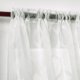 thumbnail image 3 of Cortinas transparentes Deconovo con diseño de enrejado marroquí, jacquard, para cocina, 132 x 91 cm, color blanco crema, 3 of 7