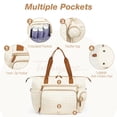 thumbnail image 4 of Bolsa de pañales Tonyeee, grande, impermeable, beige, con accesorios, 4 of 6