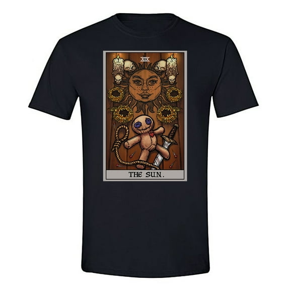 The Ghoulish Garb The Sun Tarot Card Shirt Terror Tarot Edition Small