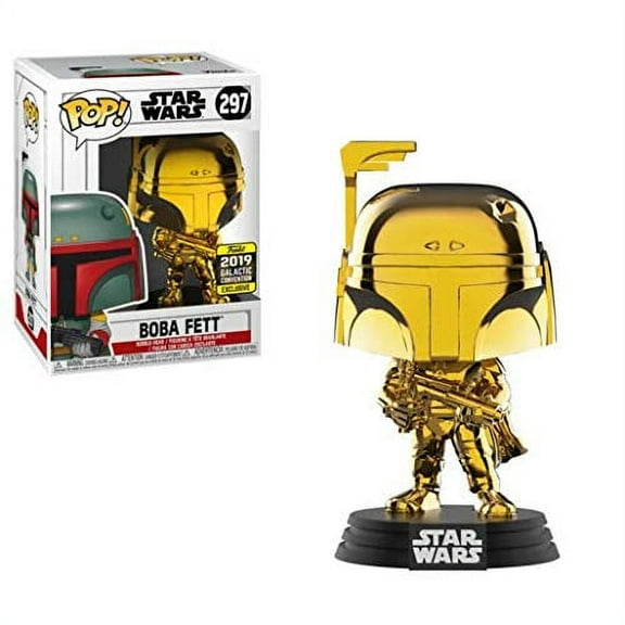 297 Boba Fett (Gold) - Chrome - Star Wars - 2019 Con Funko POP