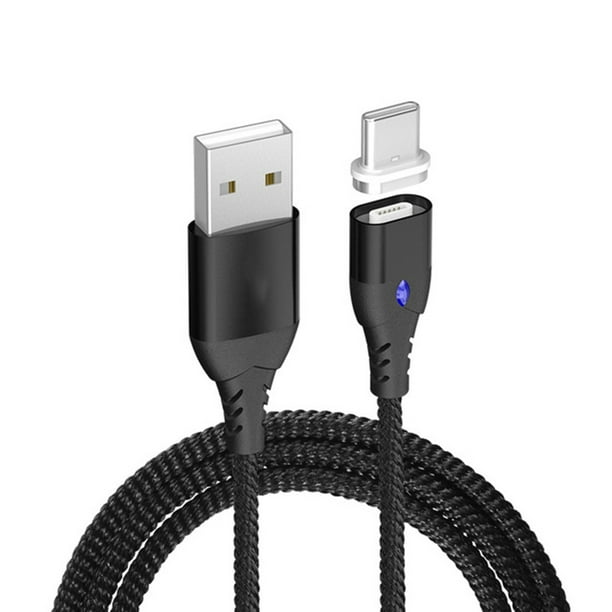 Línea de cable de carga magnética Micro USB Tipo C Reemplazo del adaptador de cargador rápido con imán de 8 pines para iPhone / iPad / Xiaomi / Huawei / Samsung kenally DZ5596-09B