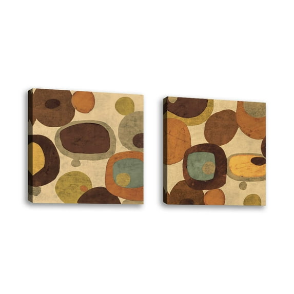 Set of 2 - Within II - Contemporary Fine Art Giclee on Canvas Gallery Wrap - wall décor - Art painting - 24 x 24 Inch - Ready to Hang