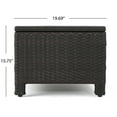 thumbnail image 4 of Raleigh Outdoor Wicker 4 Piece 4 Seater Conversation Set, Dark Brown and Beige, 4 of 8
