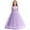 Purple, variant on Kids Dress Flower Girls Satin Pageant Dress for Wedding Kids Pearls Prom Gowns with Bow Knot