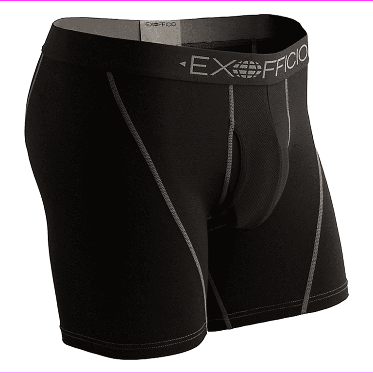 Exofficio Quick Drying Give-N-Go Boxer Briefs Underwear 3 Pack XL/Black 