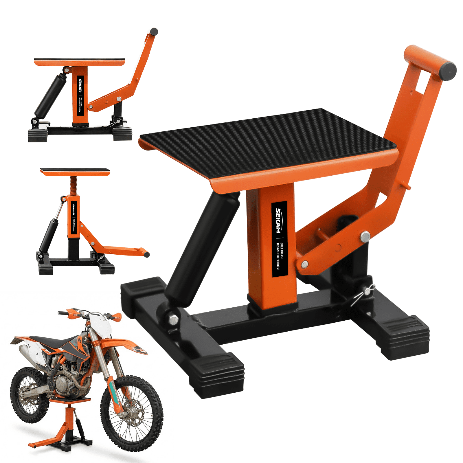 Black Widow, Motorcycle Jack, Steel, 1100 lb Capacity, 17.75 in L