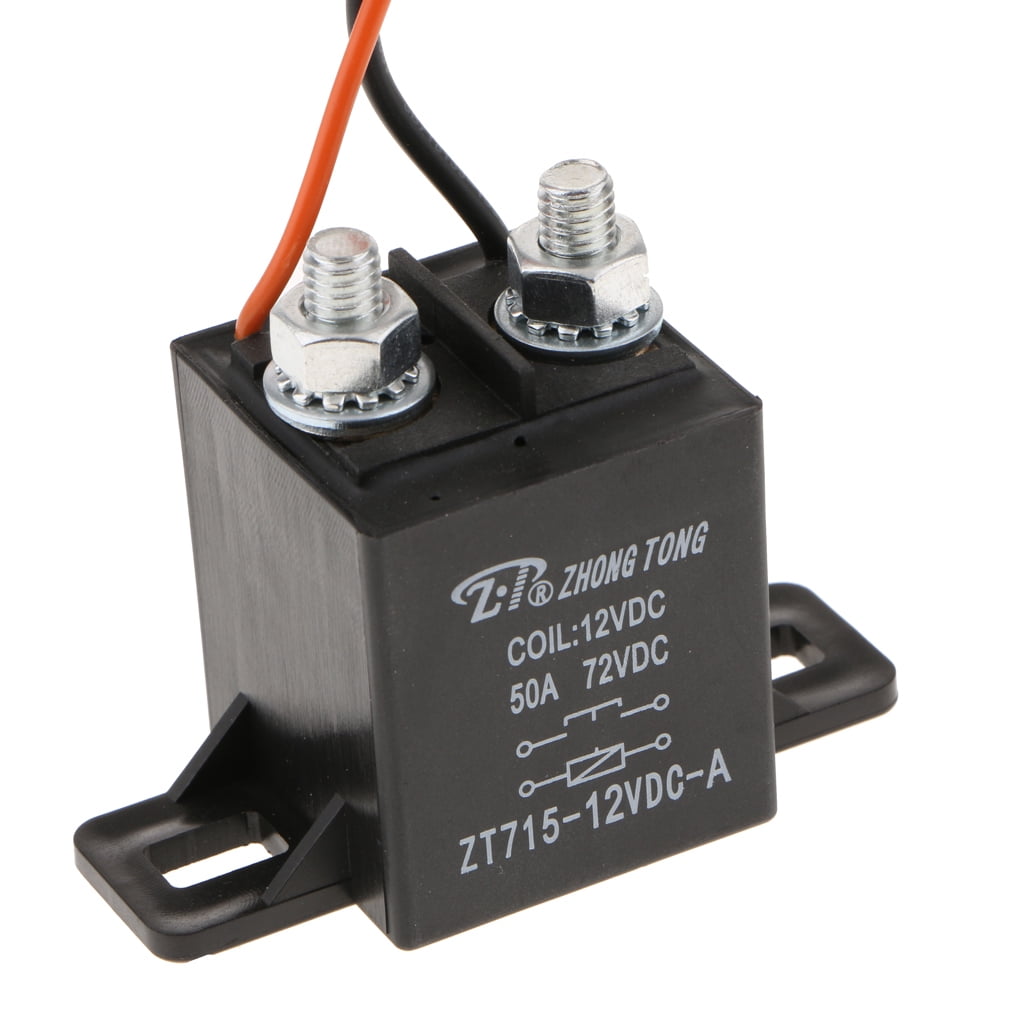 DC 12V 50A 4 Pin SPST Heavy Duty Split Charge ON/OFF Relay Car Truck Boat